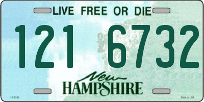 NH license plate 1216732