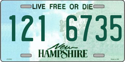 NH license plate 1216735