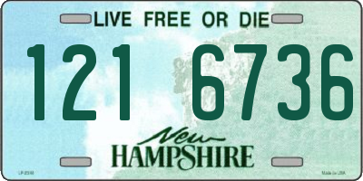 NH license plate 1216736