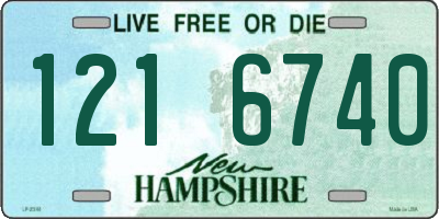 NH license plate 1216740