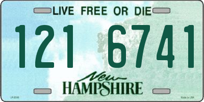 NH license plate 1216741