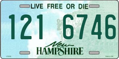 NH license plate 1216746