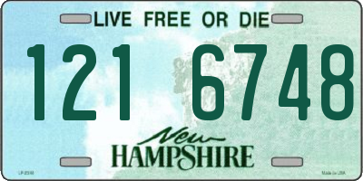 NH license plate 1216748