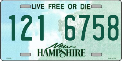 NH license plate 1216758