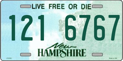 NH license plate 1216767
