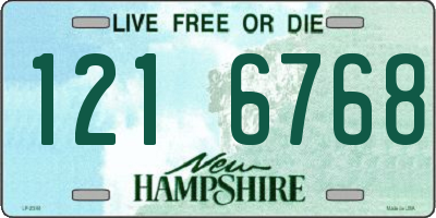 NH license plate 1216768