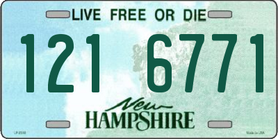 NH license plate 1216771