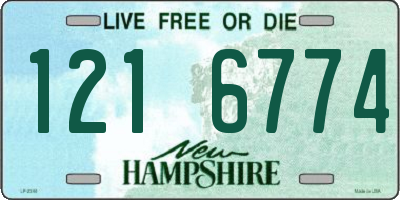 NH license plate 1216774