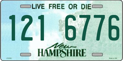 NH license plate 1216776