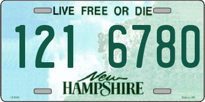 NH license plate 1216780