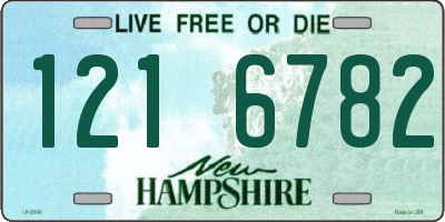 NH license plate 1216782
