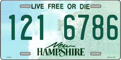 NH license plate 1216786