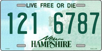 NH license plate 1216787