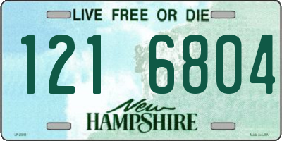 NH license plate 1216804