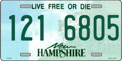 NH license plate 1216805