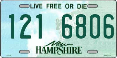 NH license plate 1216806