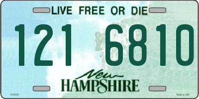 NH license plate 1216810