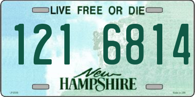 NH license plate 1216814