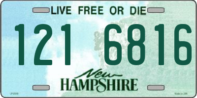 NH license plate 1216816