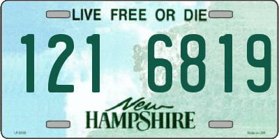 NH license plate 1216819