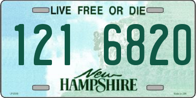 NH license plate 1216820