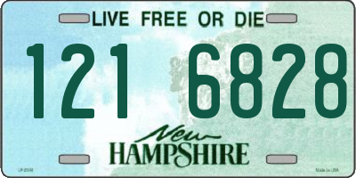 NH license plate 1216828