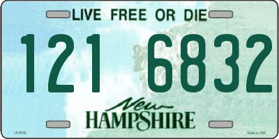 NH license plate 1216832