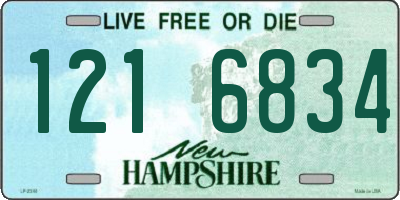 NH license plate 1216834