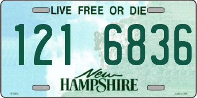 NH license plate 1216836