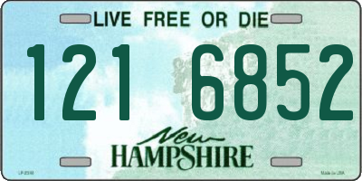 NH license plate 1216852