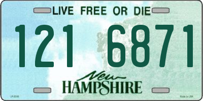 NH license plate 1216871