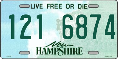 NH license plate 1216874