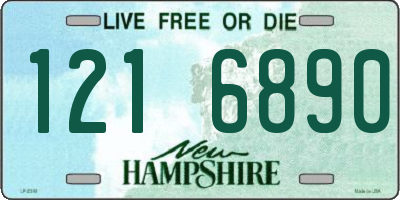 NH license plate 1216890