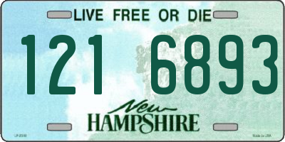 NH license plate 1216893