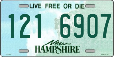 NH license plate 1216907