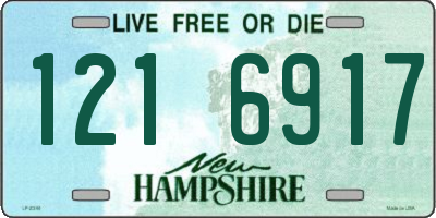 NH license plate 1216917