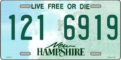 NH license plate 1216919