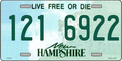 NH license plate 1216922