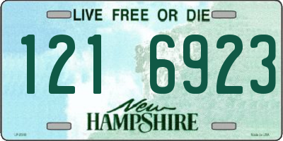 NH license plate 1216923