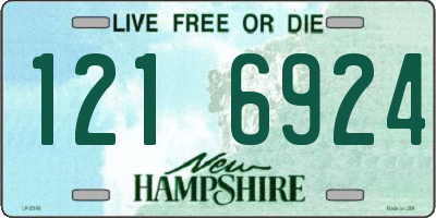 NH license plate 1216924