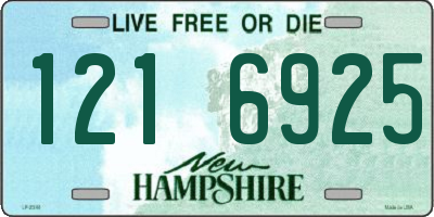 NH license plate 1216925