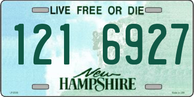 NH license plate 1216927