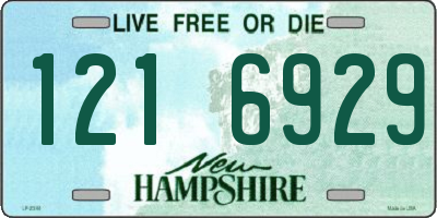 NH license plate 1216929