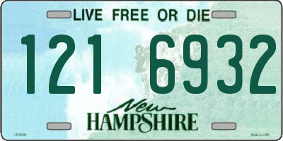 NH license plate 1216932