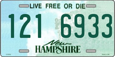 NH license plate 1216933