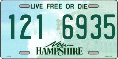 NH license plate 1216935