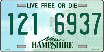NH license plate 1216937