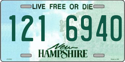 NH license plate 1216940