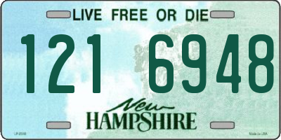 NH license plate 1216948