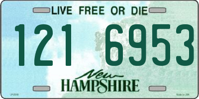 NH license plate 1216953